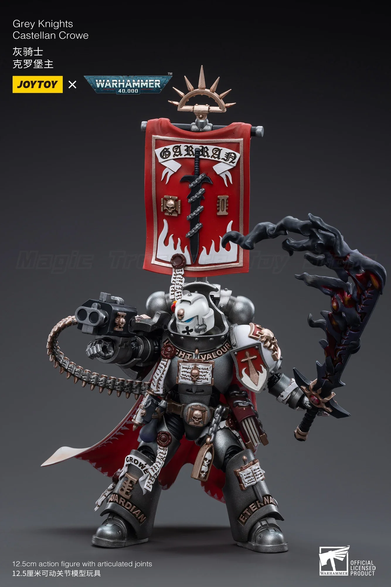 Фото 【MT】JOYTOY 1/18 Фигурка Warhammer 40K Grey Knights Castellan Crowe Модель Коллекция игрушек №4