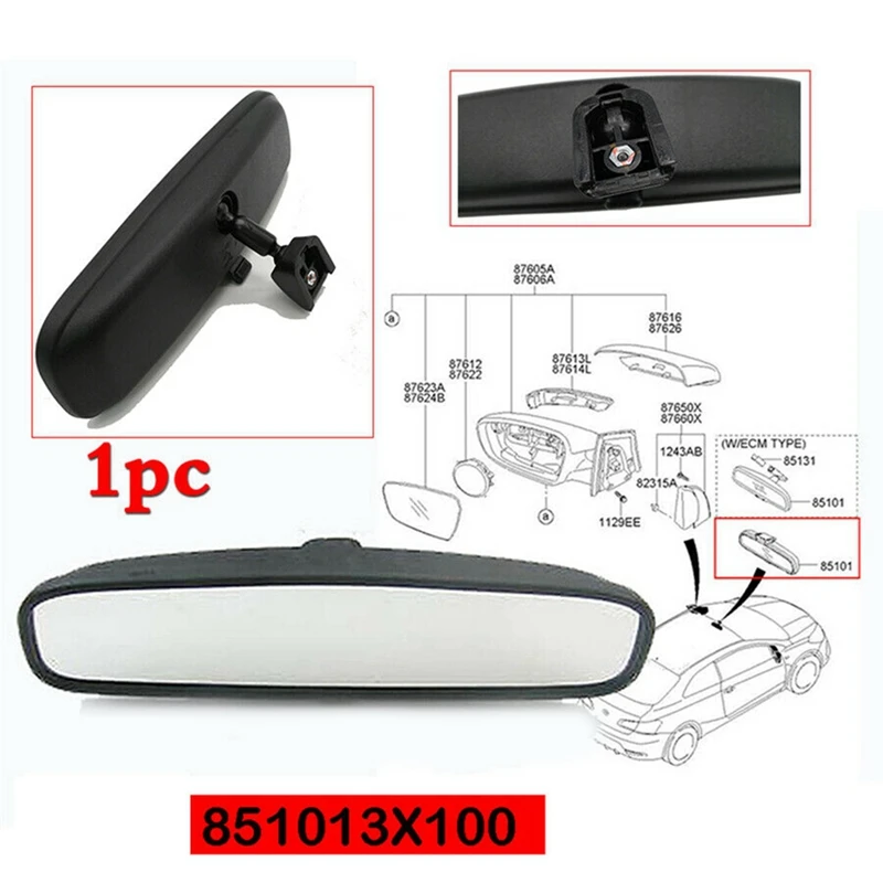 851013X100 внутреннее зеркало заднего вида для Hyundai Sonata Elantra Veloster/ Kia Forte автомобильное
