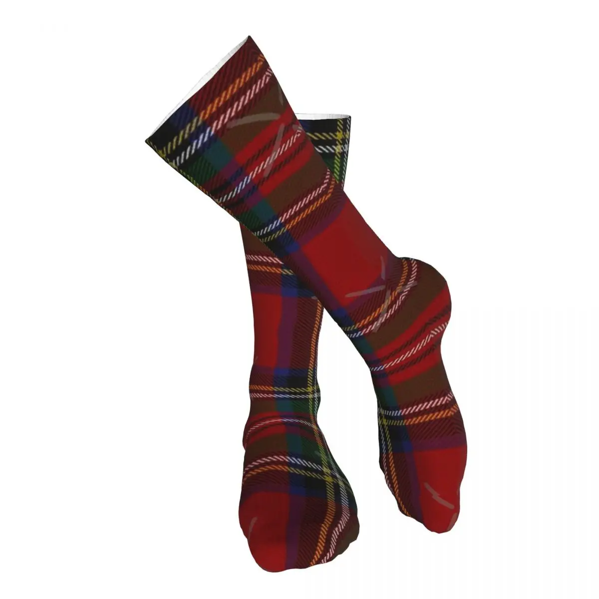 

Royal Stewart Red Tartan Adult Stockings Stretchy Suitable For Sports soft Customised Patterns