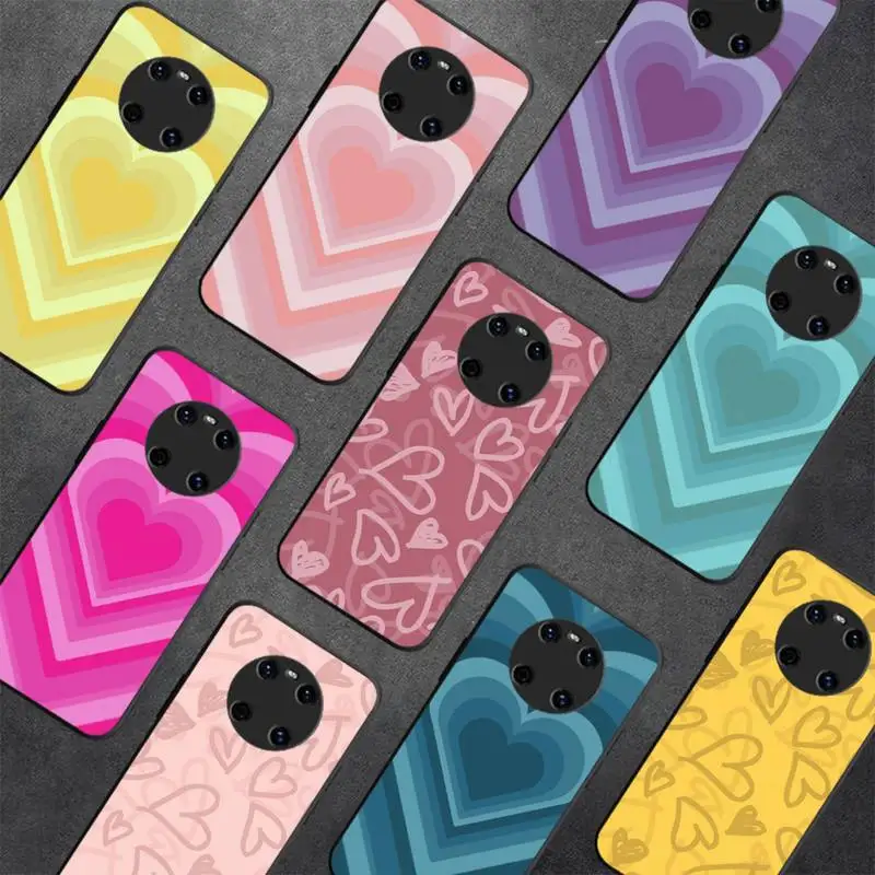 

INS Fashion Sweet Love Heart Phone Case for Huawei Y 6 9 7 5 8s prime 2019 2018 enjoy 7 plus
