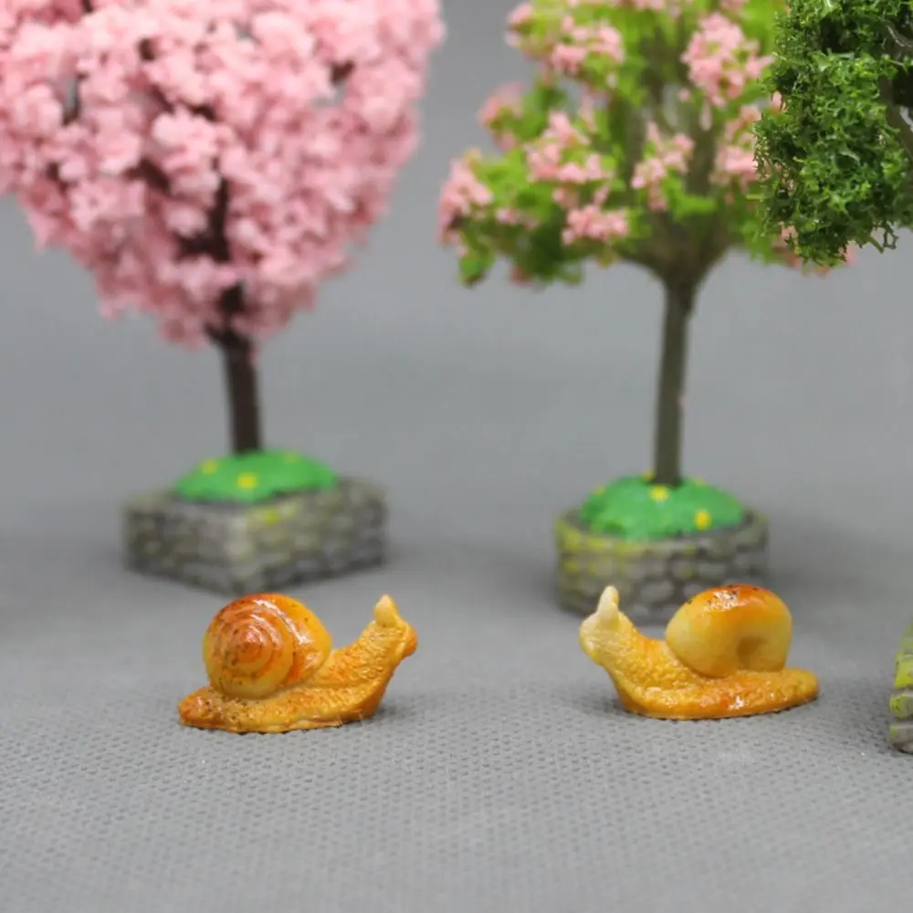 

Wholesale Kawaii Resin Snail Model DIY Plants Animal Doll Miniature Figurine Multicolor Cute Delicate Small Ornaments Handicraft