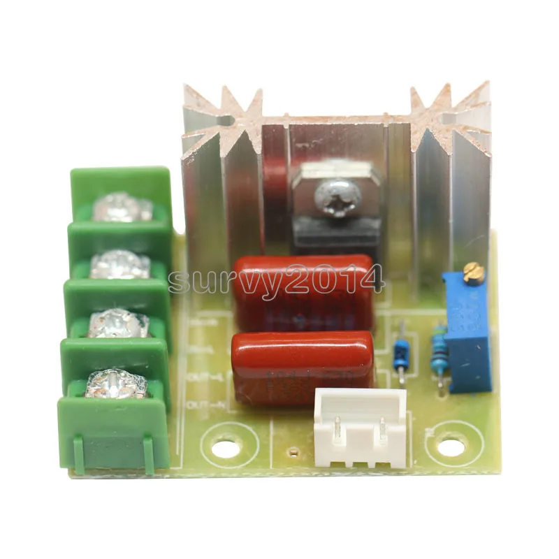 

AC 220V 2000W High Power SCR Voltage Regulator Dimming Dimmers Motor Speed Controller Governor Module W/ Potentiometer