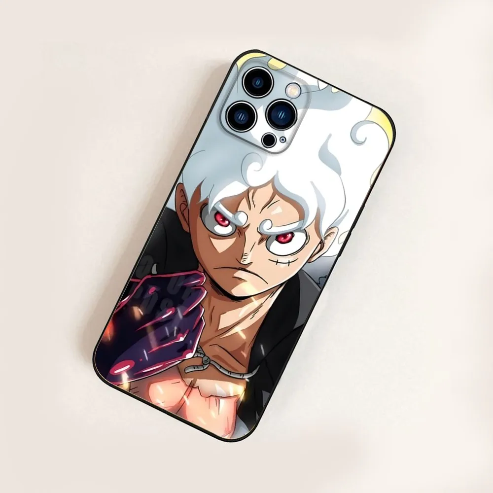Чехол для телефона L-Luffy Gear 5 O-One-P-Piece iPhone 16 15 14 13 12 Mini 11 Pro XR X XS MAX 7 8 Plus силиконовый