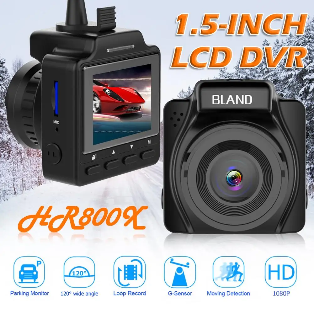 Mini Car DVR 1.5 inch LCD FHD 1080p NTK96658 IMX323 Sensor Dash Camera 3M Rubber Bracket Simple Installation Mode |
