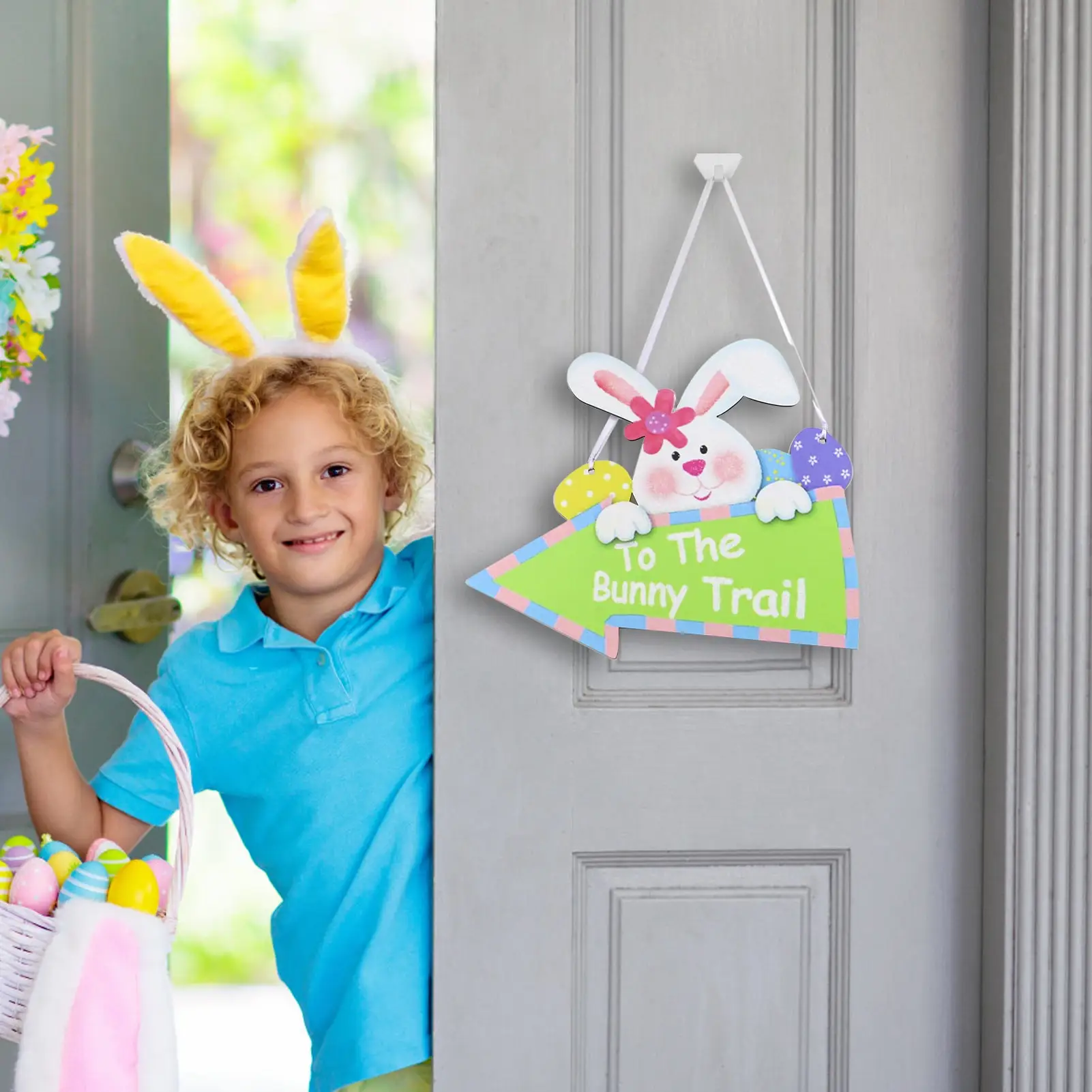 

Пасхальная деревянная фотография, оформление украшения в виде зайчика, пасхальное украшение для дома и улицы