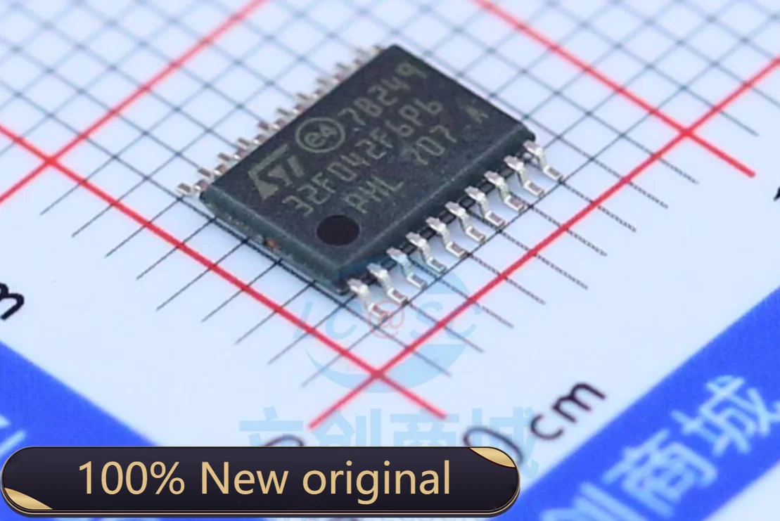 

100% New Original STM32F042F6P6 Package TSSOP-20 New Original Genuine Microcontroller (MCU/MPU/SOC) IC Chi