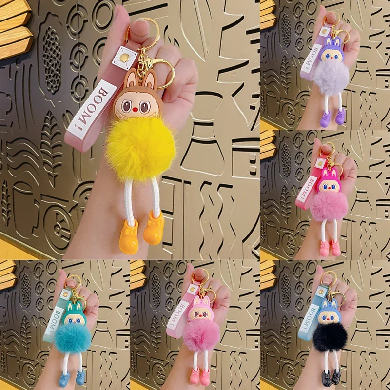 Брелок Labubu мультяшный брелок плюшевый кулон школьный орнамент модные
