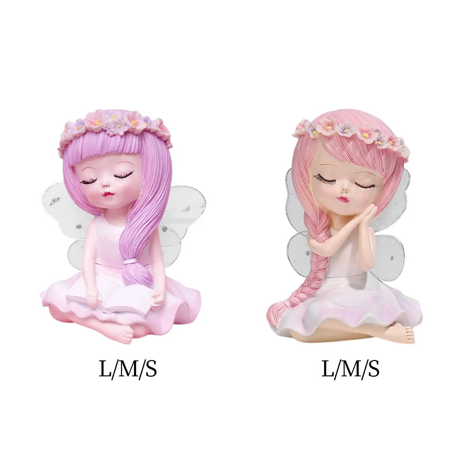 

Flower Fairy Girl Statue Figurine Sculpture for Wedding Bedroom Ornament