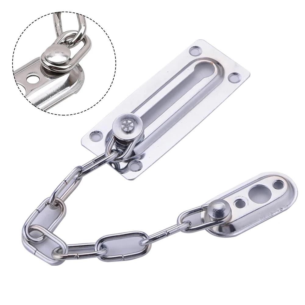 

Stainless Steel Security Door Chain Home Office Anti-theft Lock Safety Guard Latch Security Peep Bolt Locks Sliding Fastener