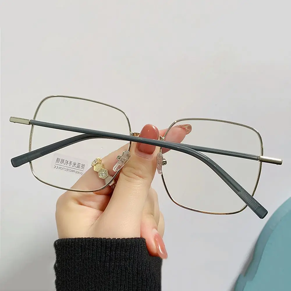 

Fashion Vision Care Big Square Frame Women Eyewear Eyeglasses Computer Goggles Anti-UV Blue Rays Glasses