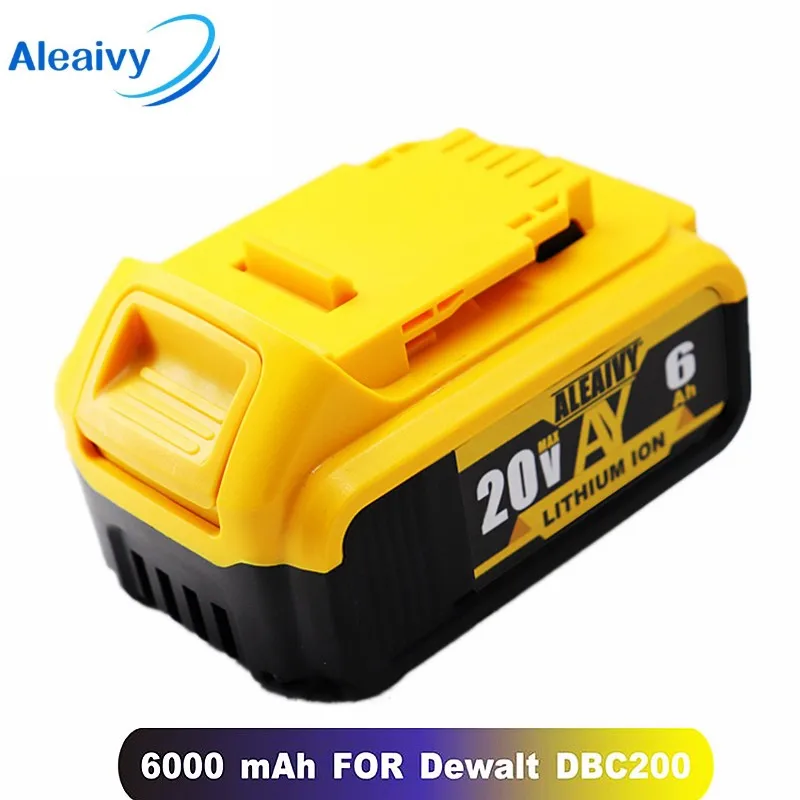 

Сменный литий-ионный аккумулятор DCB200 20 в 6 Ач, совместимый с Dewalt 18-вольтовым электроинструментом MAX AY, литиевые батареи 18650