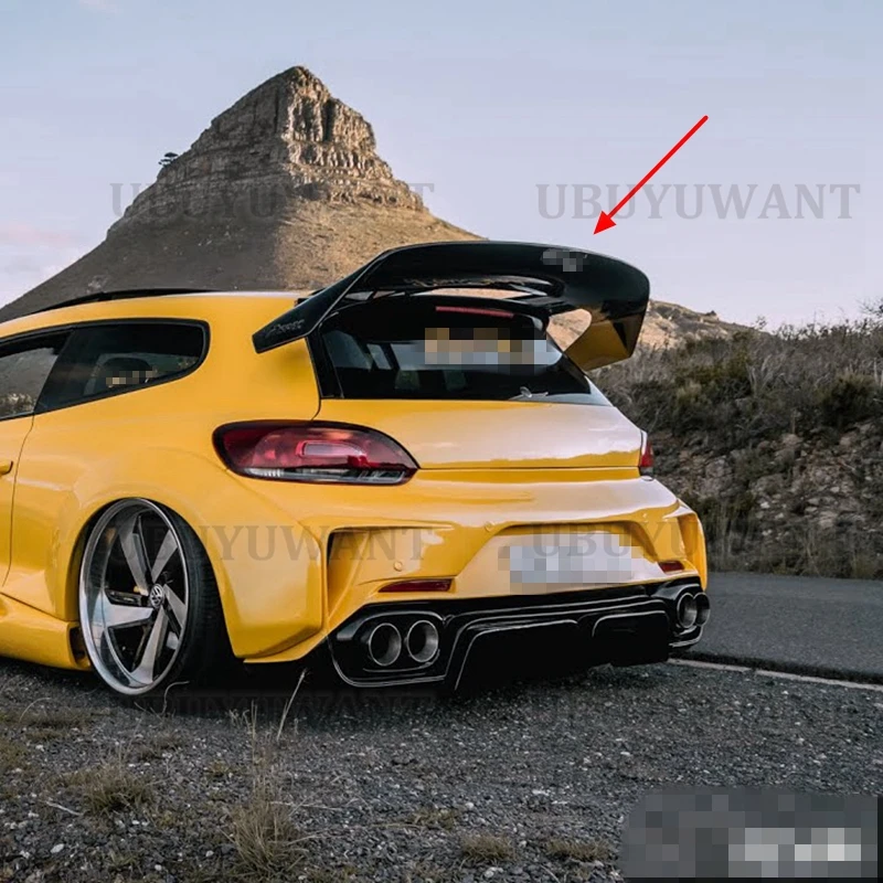 

ABS Plastic Rear roof Lip Wing spoiler For Volkswagen Scirocco 2010 +