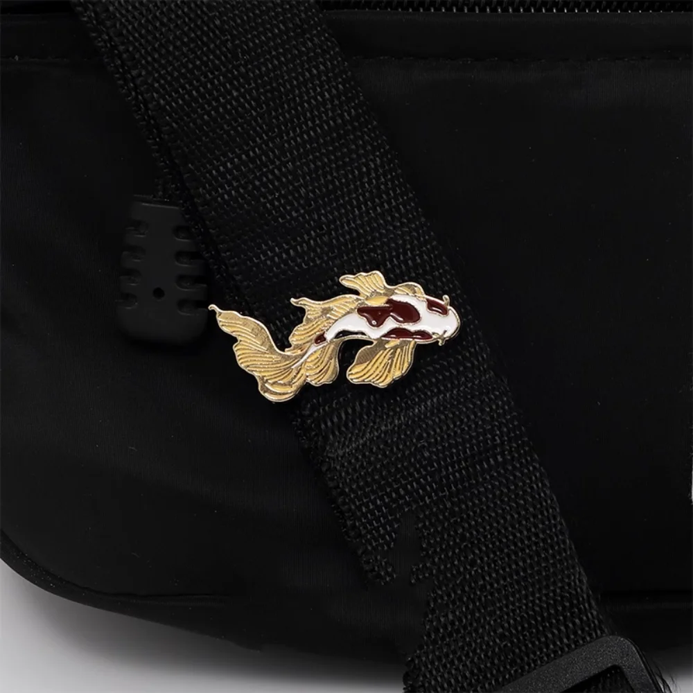 Элегантная брошь с цветком лотоса классическая ретро Lucky Koi милая модная оленем