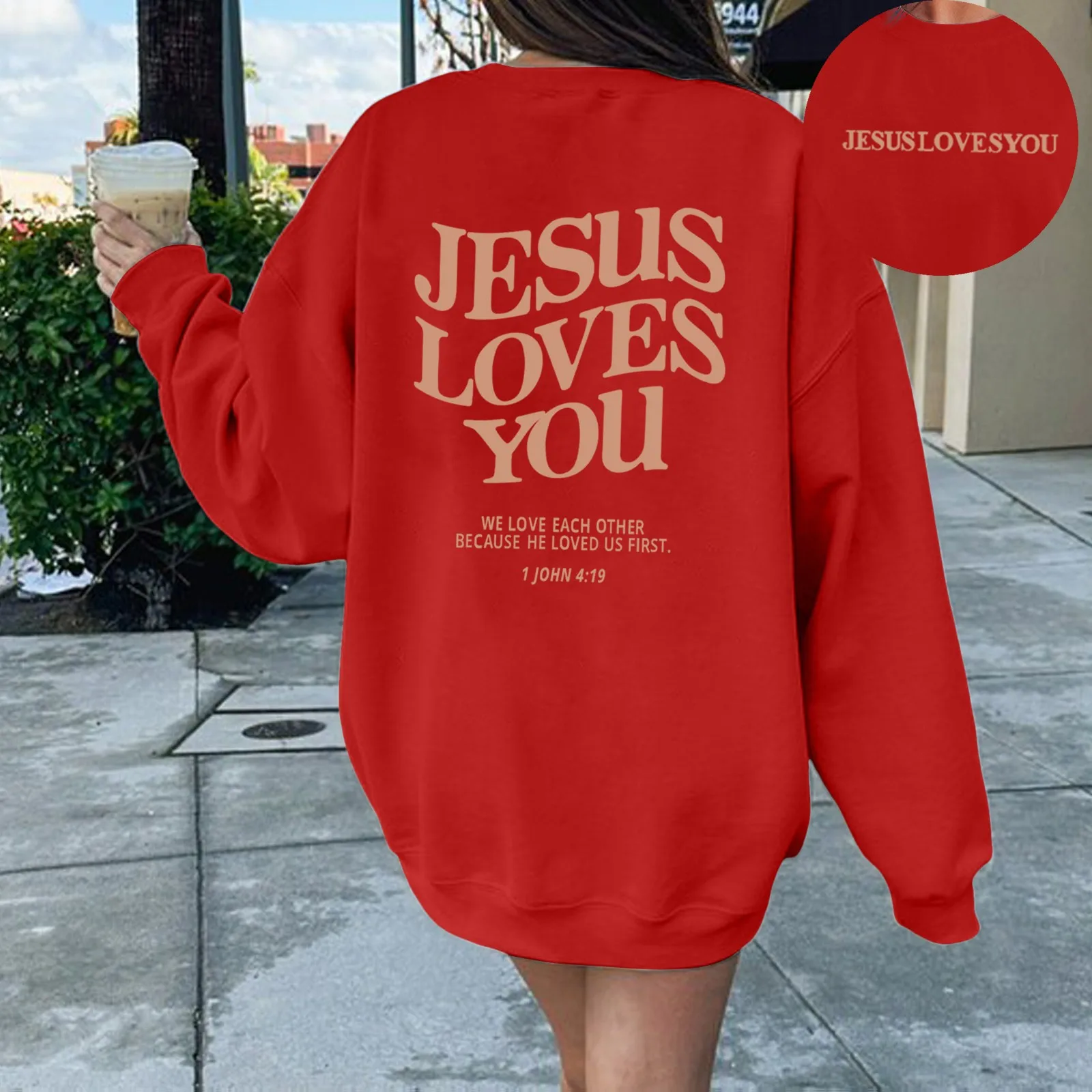 Осенне-зимние толстовки для женщин с круглым вырезом однотонный пуловер