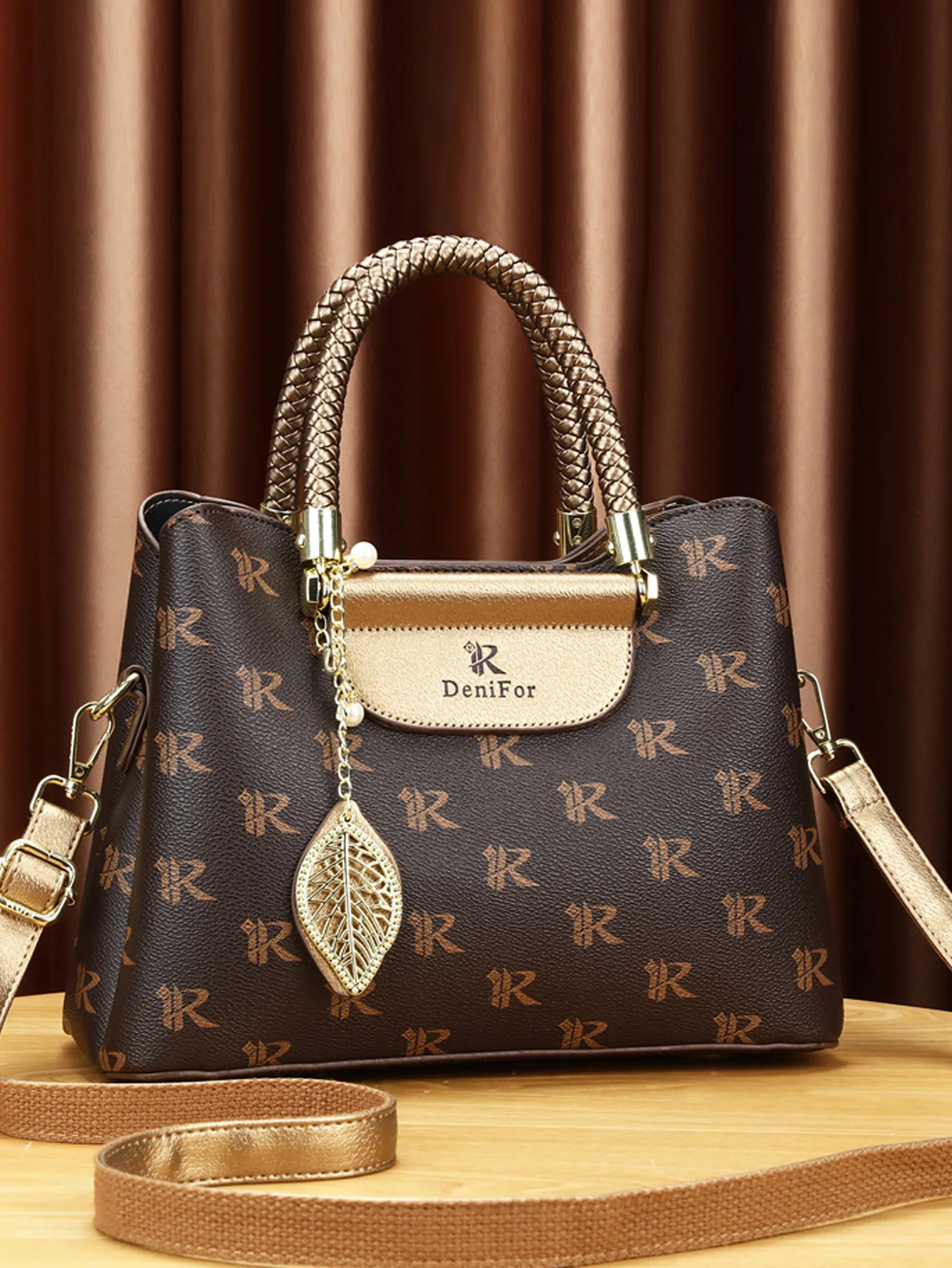 Элегантная Женская Сумка Через Плечо С Винтажным Принтом Для Путешествий. Модная