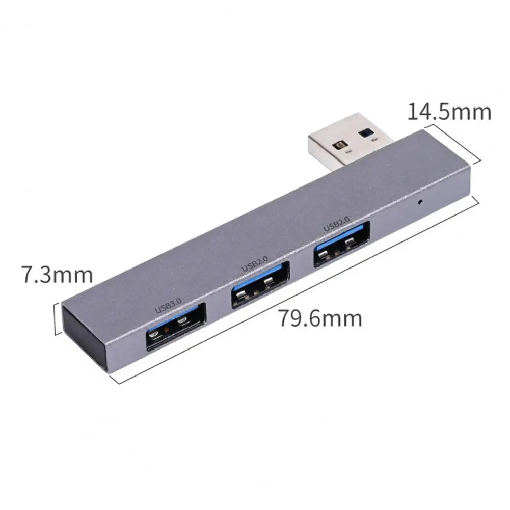 Практический USB-хаб с разветвлением, универсальный USB2.0/USB3.0, расширение док-станции 3 в 1, портативная док-станция для ноутбука.