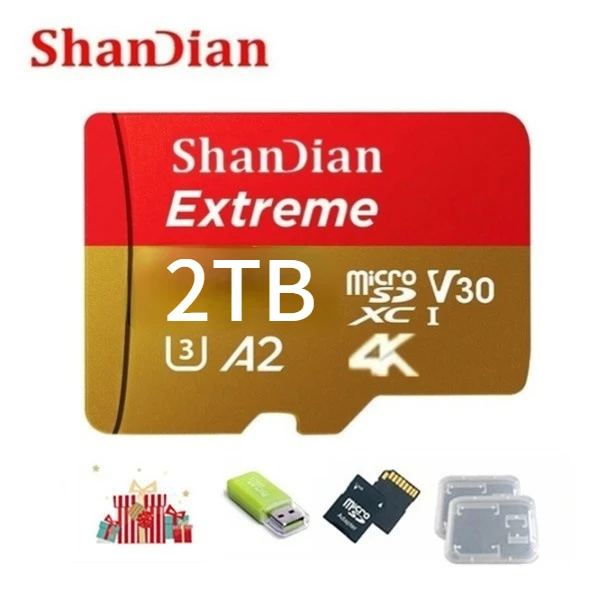 USB-накопитель большой емкости 1 ТБ 512 ГБ 256 Micro SD SDHC карта C10 U3 A2 V30 4K TF памяти +