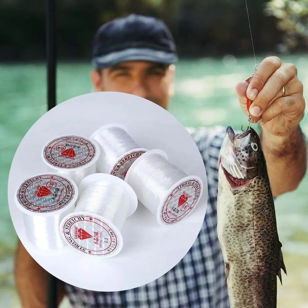 0 2 мм/0 25 3 35 4 мм нейлоновая рыболовная леска прозрачная нерастягивающаяся прочная