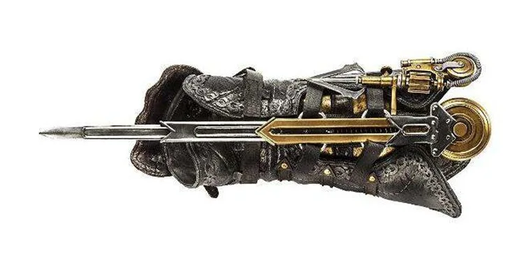 

Syndicate Gauntlet with Hidden Blade Avec Lame Secrete Weapons Action Figures PVC brinquedos Collection toys