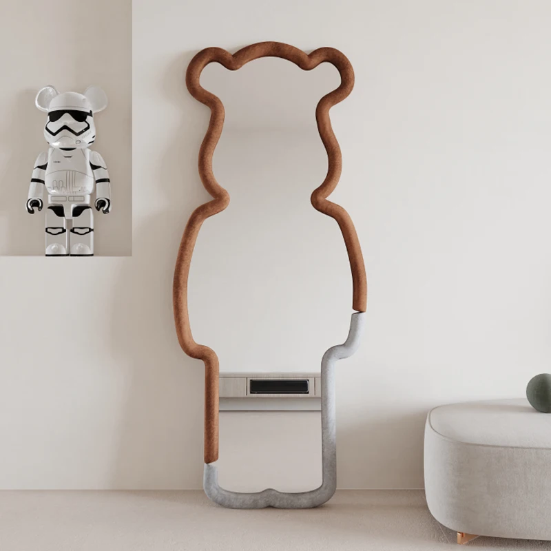 

Large Bathroom Makeup Mirror Standing Modern Design Aesthetic Bedroom Decorative Makeup espejo cuerpo entero Makeup mirror decor