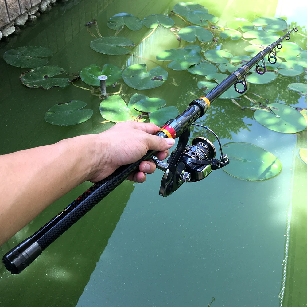 Телескопическое спиннинговое удилище GHOTDA 1 8 м 2 4 3 7