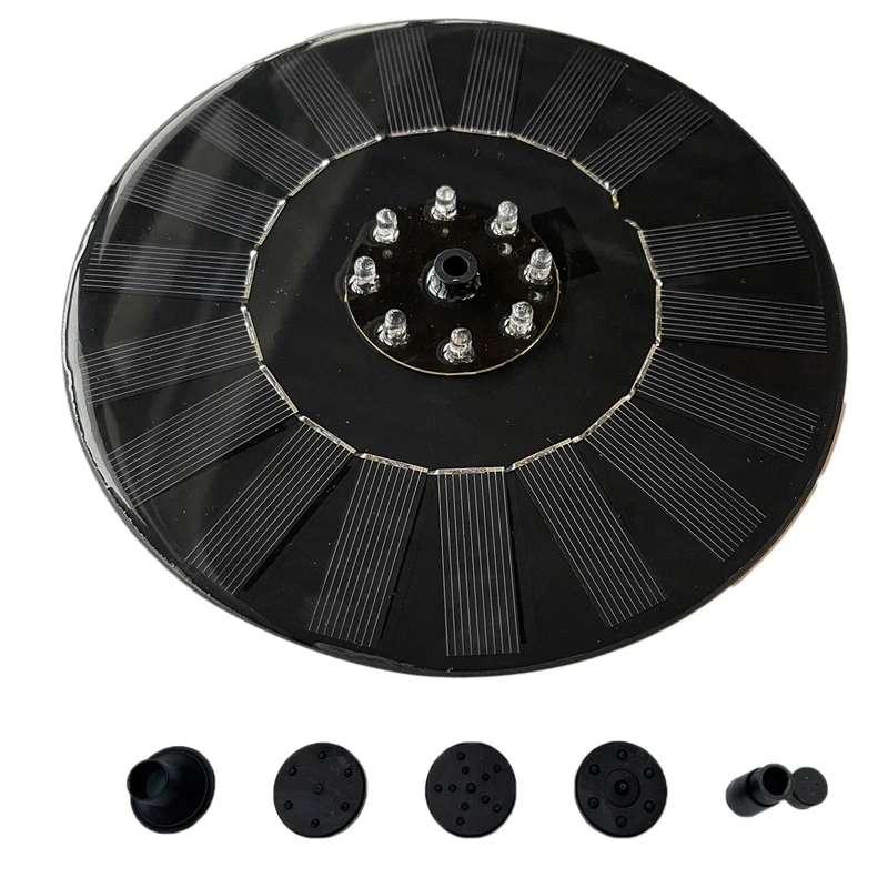 Фонтан для пруда 8 фонарей плавающий солнечный фонтан садовый водяной панель