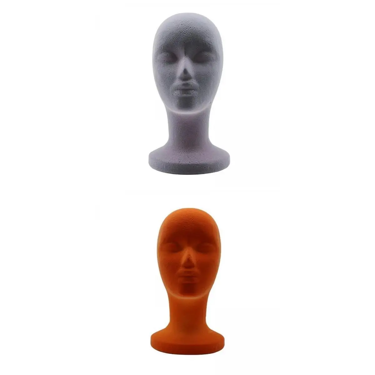 

2x Mannequin Head Display Stand Model Display Hair for Hats Salon Headwear