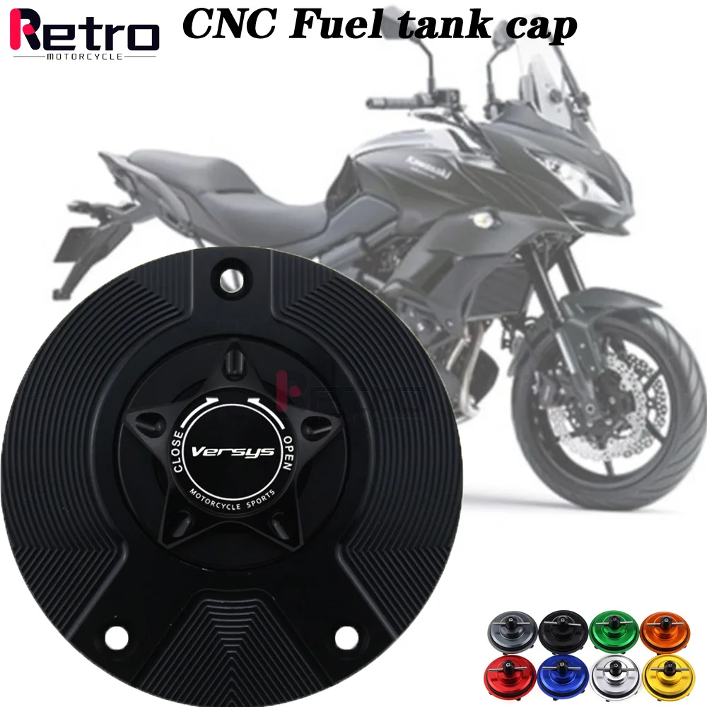 

Крышка бензобака для KAWASAKI VERSYS 650 1000 2007-2019, аксессуары для мотоциклов, крышка с ЧПУ