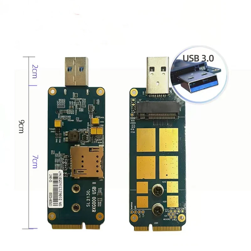 5G USB 3.0 M.2 To USB MINIPCIE Adapter Card Two-Way Development Board for SIMCOM Quectel 4G 5G M.2 Module 5G USB 3.0 M.2 To USB