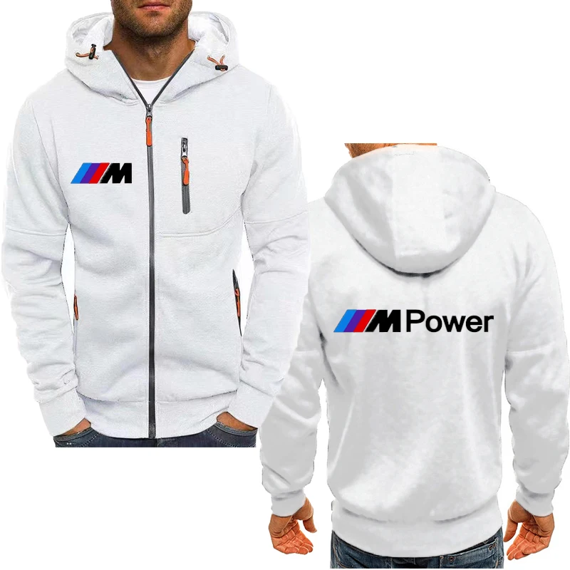 

Men's sweatshirt Zipper Hoodie BMW car logo print Men Casual Cool Oversize Coat Fashion Sweatshirt high quality cotton Hoodie