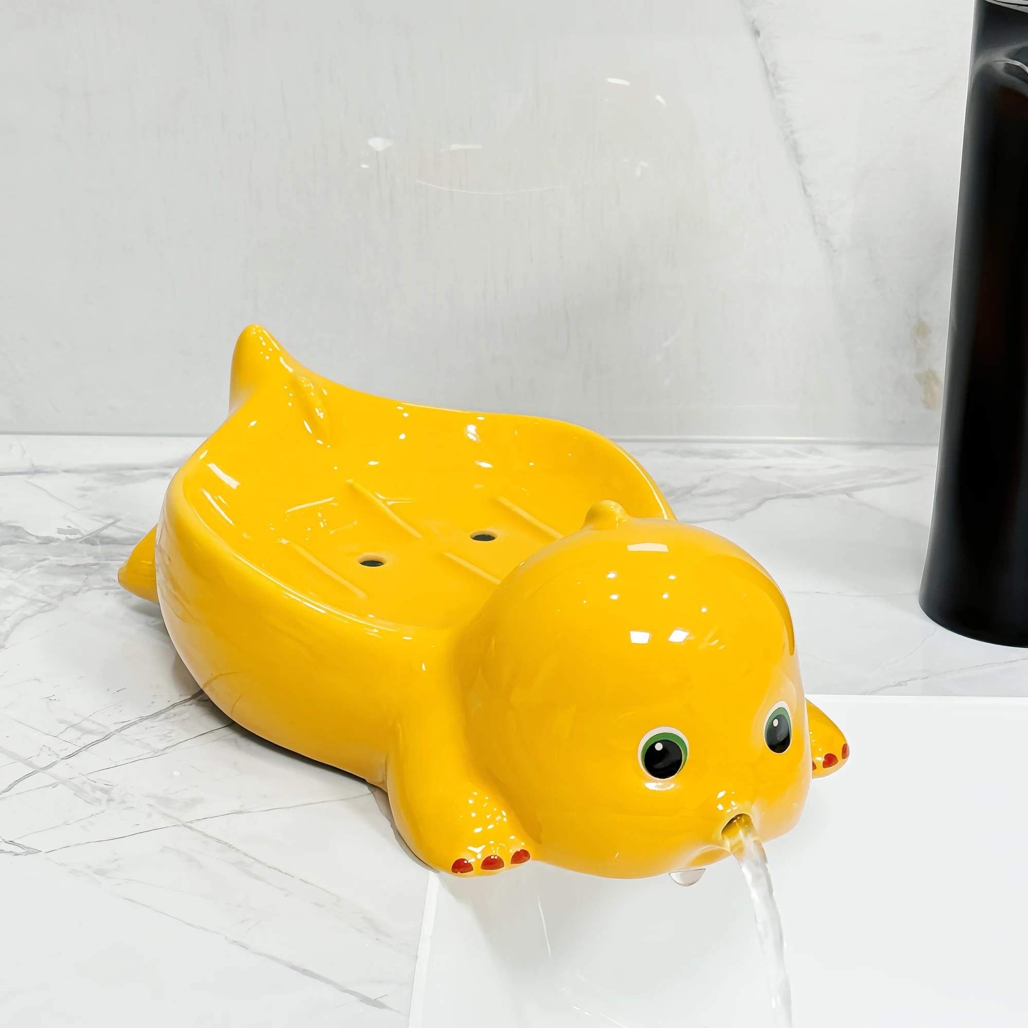 WHYOU милый керамический держатель для мыльницы Totoron сливной портативный домашний