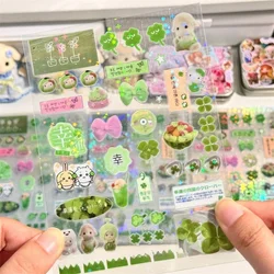 Набор наклеек в зелёном цвете Набор наклеек в зелёном цвете