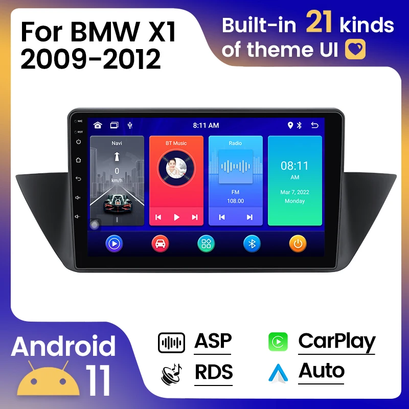 

Headunit Android11 8+128G 10inch Car Radio For BMW X1 E84 2009 2010 2011 2012 Multimedia Player Carplay+Auto WIFI ASP RDS BT