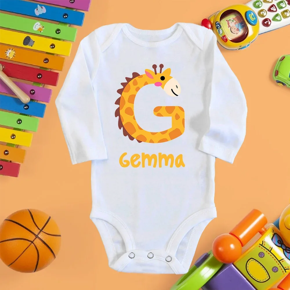 

Индивидуальные Боди для младенцев, боди для младенцев, детская одежда с именем под заказ, комбинезон для мальчиков и девочек, зимние комбинезоны с длинным рукавом