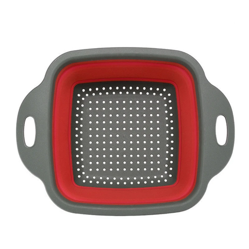 

Strainer Fruit Vegetable Washing Basket Colander Dish Drainer Silicon Colander Collapsible Drainer Kitchen Storage Tool