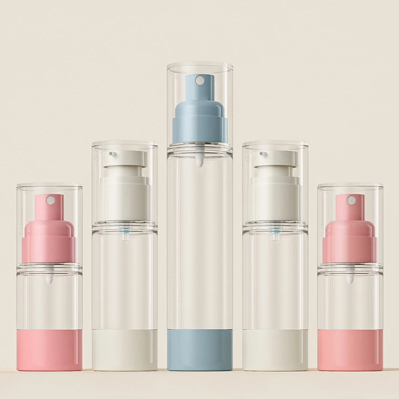 

Nordic Color Vacuum Bottle 15/30/50ml Travel Cosmetic Bottle Spray Press Type Lotion Bottle