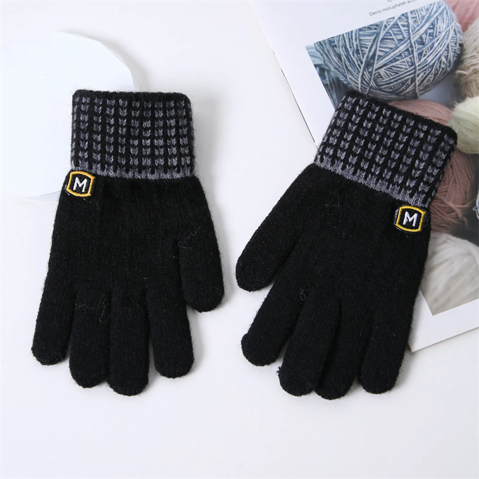 

Gloves Mittens Women Cold Weather Kid's Winter Gloves Children Stretchy Warm Gloves Boys Or Girls Knit Gloves