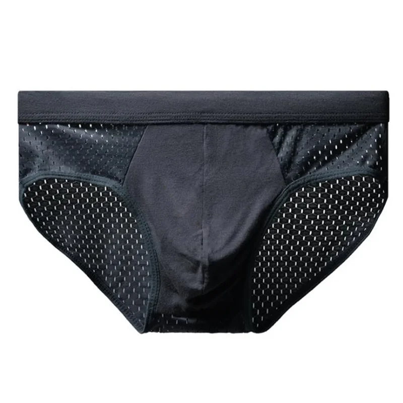Men's Underwear Antibacterial Moisture Absorbent Elastic Waistband Male Breathable Sexy Panties Man Boxer Plus Size BoxerShorts