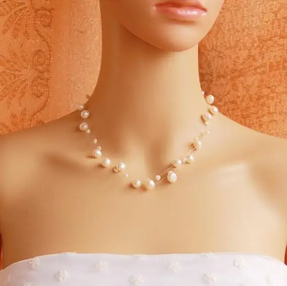 

Ожерелье из жемчуга АА уникального дизайна, чокер из пресноводного жемчуга с белой монеткой 12 мм, ювелирное изделие для подружки невесты на ...