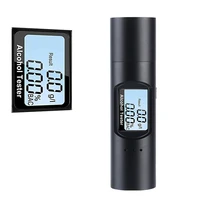 q91 breathalyzer portable non contact high precision alcohol tester with digital lcd screen usb rechargeable metal surface