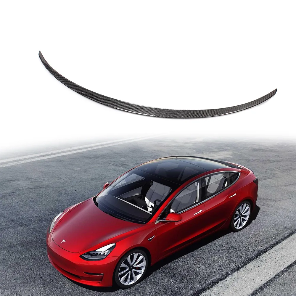 

Car Trunk Wing Spoiler For Tesla Model Y 2017 2018 2019 2020 2021 2022 2023 Accessories Spoiler Real Carbon Fiber Accessory