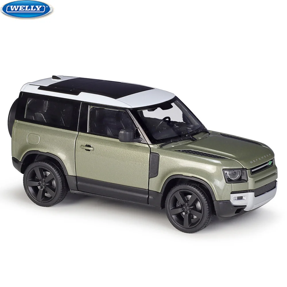 

WELLY 1:26 2020 Land Rover Defender Alloy Diecast Toy Off-road Car Model 3 Doors Opend SUV Police Vehicle For Boy Gifts Collect