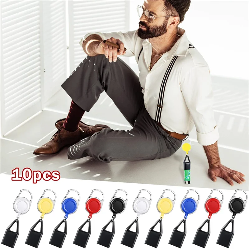 10-компонентный выдвижной зажим для зажигалки разные цвета держатель брелок с