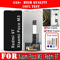 original lcd for xiaomi poco m3 redmi 9t m2010j19cg display premium quality touch screen replacement parts mobile phones repair