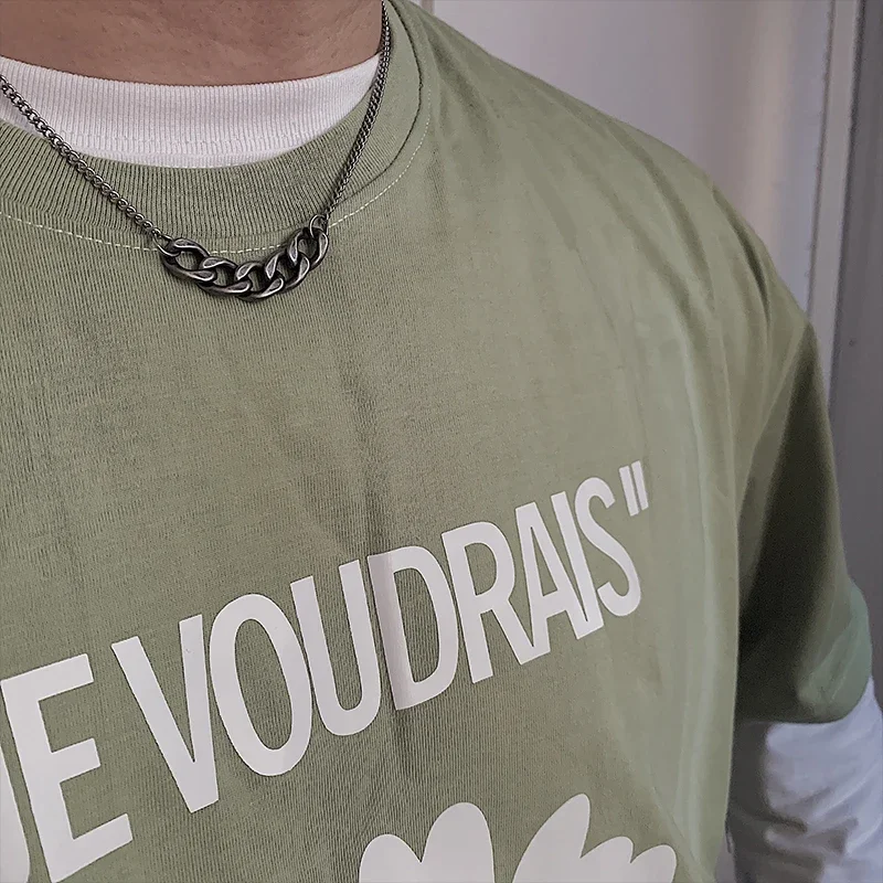 Ожерелье для мужчин в стиле хип-хоп Рок ожерелья из нержавеющей стали