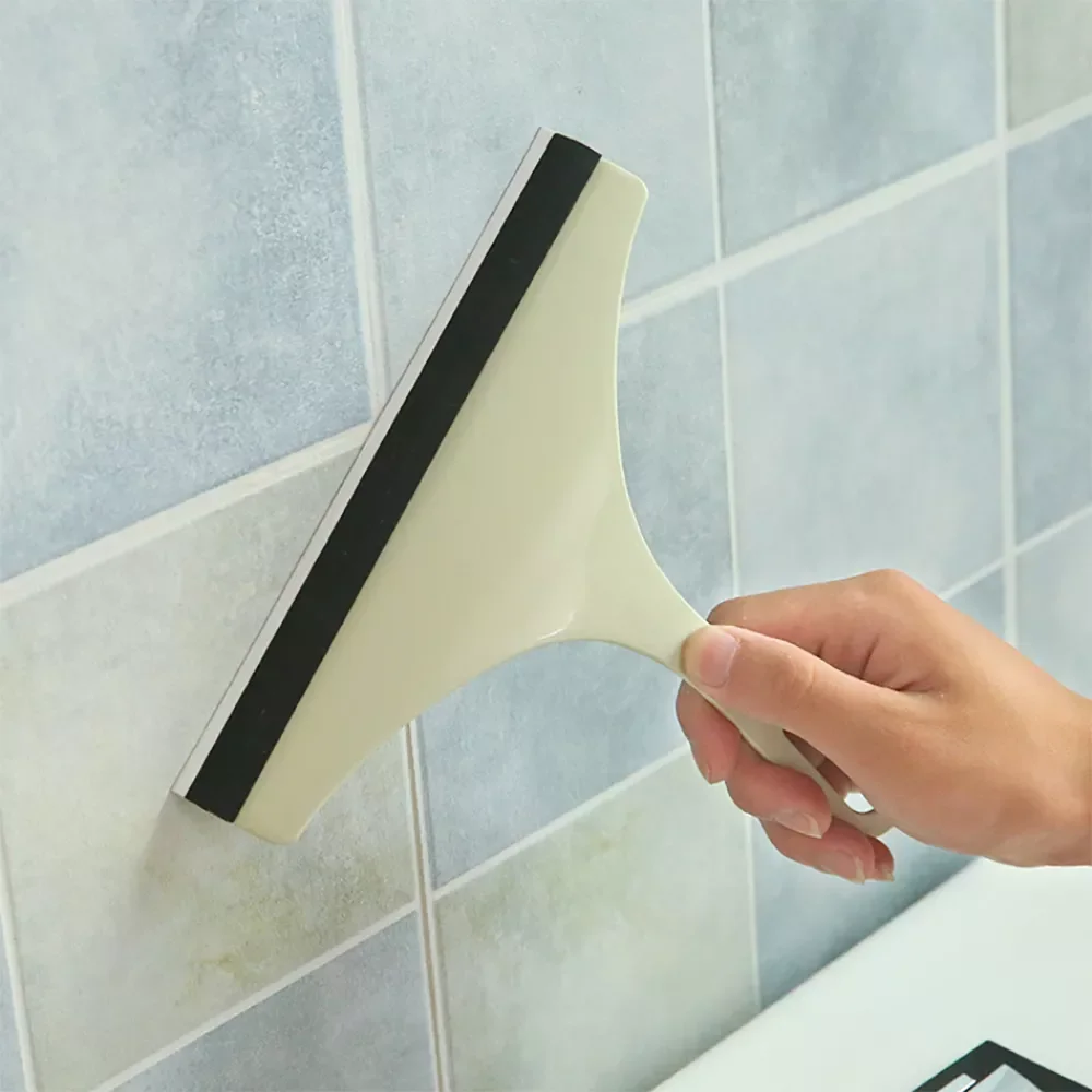 

Cleaning Bathroom Mirror Cleaner With Silicone Blade Holder Hook Car Glass Shower Squeegee Window Glass Wiper Scraper