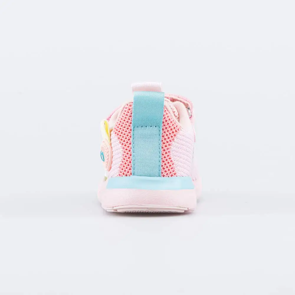 Кроссовки для девочки из вязаного текстиля КОТОФЕЙ 144202-11 |