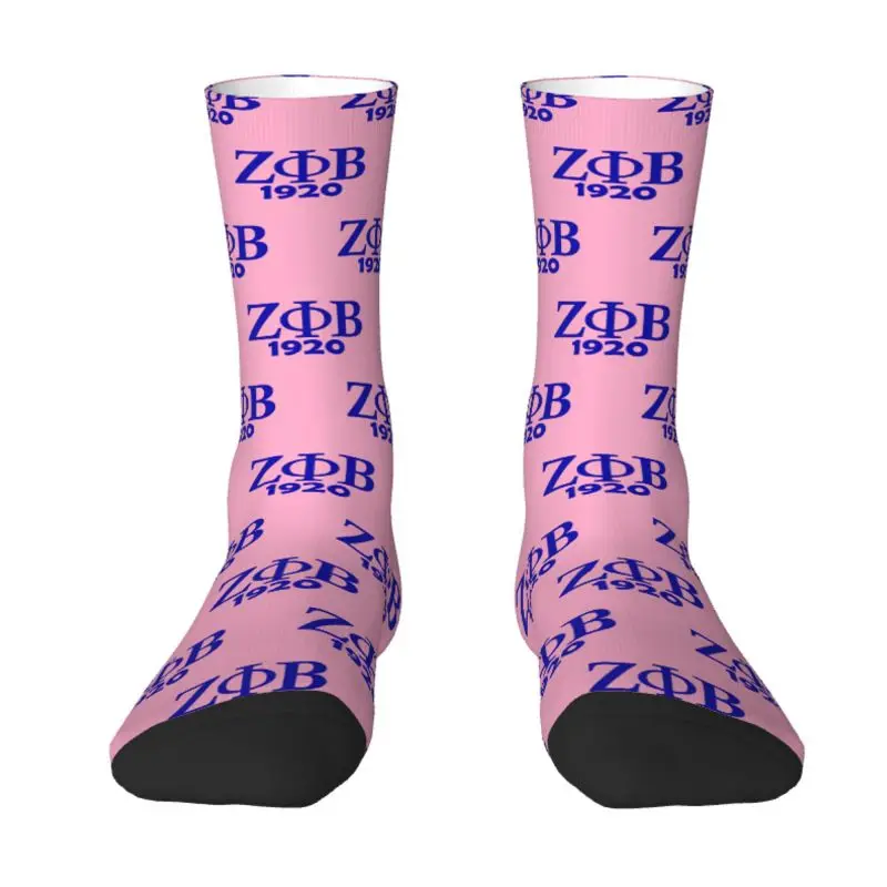 

Zeta Phi Beta Logo Men Women Crew Socks Unisex Cool 3D Printed Dress Socks