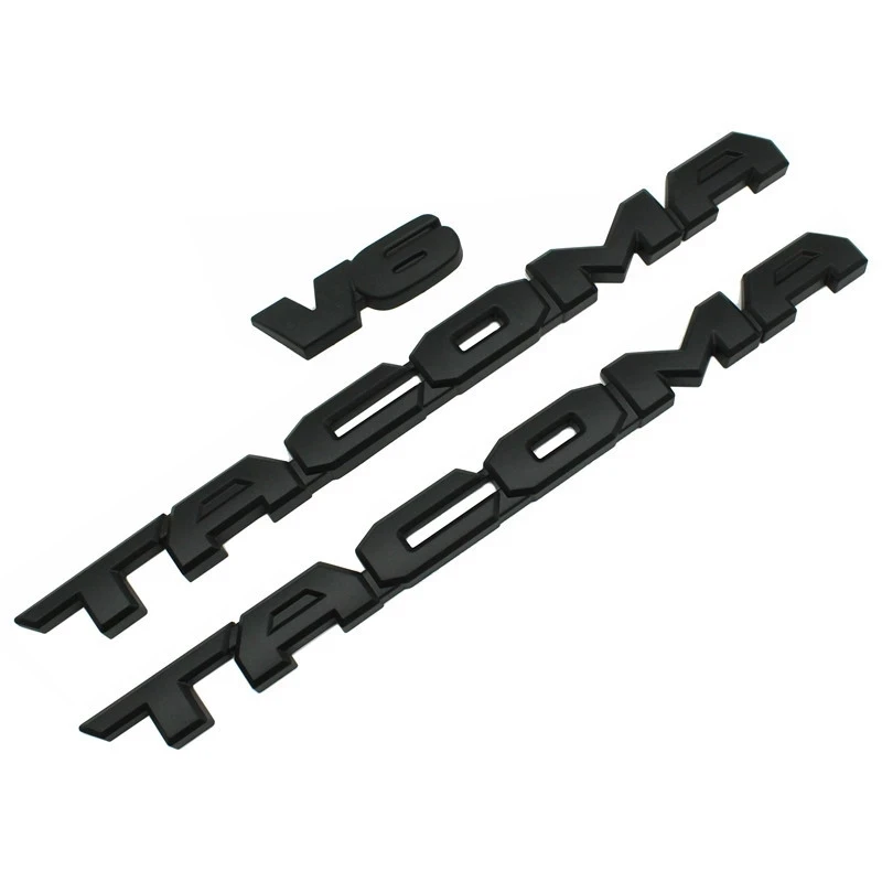 

3 шт., металлические 3d-наклейки для автомобилей Toyota Tacoma V6