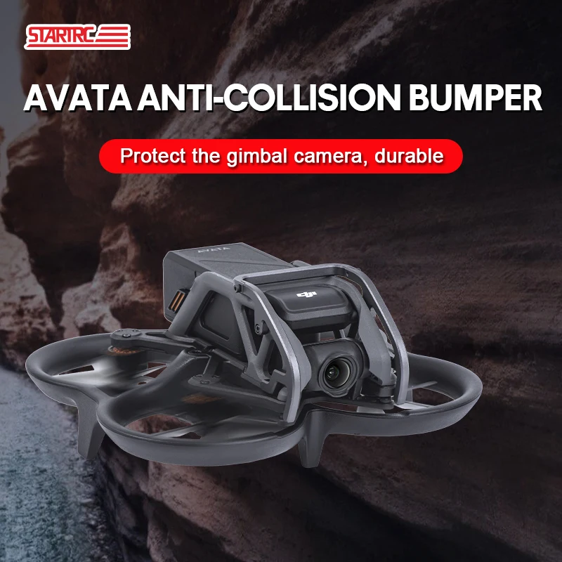 

Шарнирная камера из алюминиевого сплава Противоударная планка для DJI Avata комбинированного дрона карданный Бампер протектор карданный Объектив Аксессуары для бампера